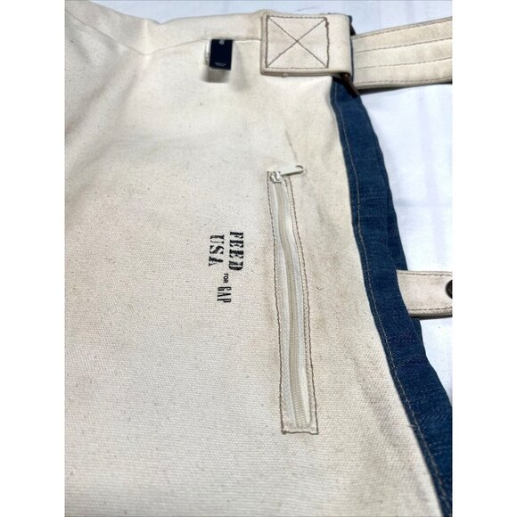 Gap Bucket Tote Bag Canvas Blue Jean Denim - Picture 7 of 7